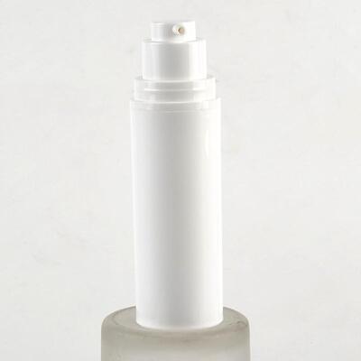 Botella de bomba cosmética sin aire blanca para crema para el cuidado de la piel, loción y sérum
