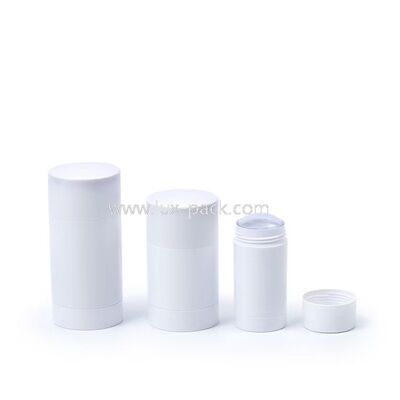 15g 30g 50g 75g Envase de desodorante giratorio de plástico PP Tubo recargable para protector solar Envase cosmético para bálsamo corporal