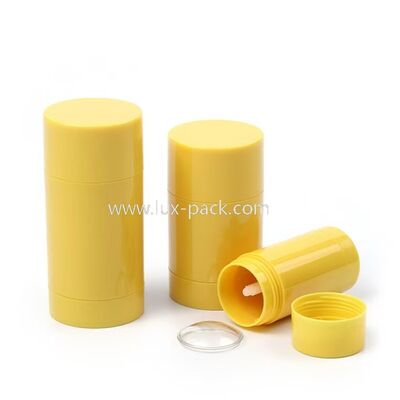 15g 30g 50g 75g Envase de desodorante giratorio de plástico PP Tubo recargable para protector solar Envase cosmético para bálsamo corporal