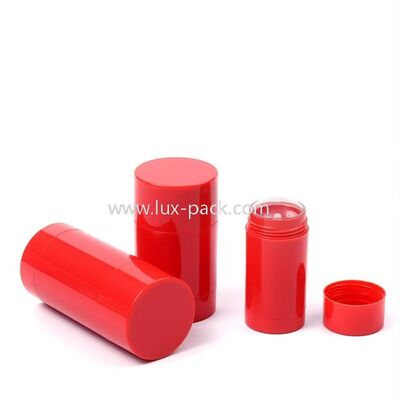 15g 30g 50g 75g Envase de desodorante giratorio de plástico PP Tubo recargable para protector solar Envase cosmético para bálsamo corporal