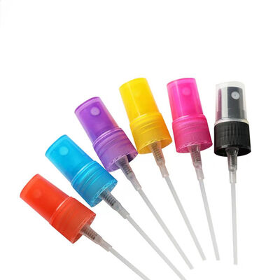 Colorful Fine Mist Sprayer Pump with Full Cover in 13mm 14mm 15mm 18mm 20mm Sizes for Perfume and Sunscreen Bottles