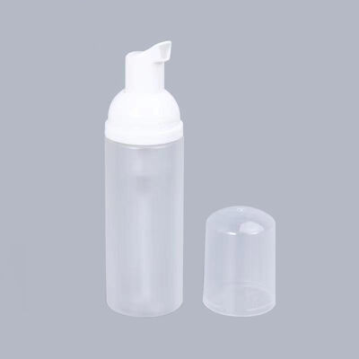 Set de botella de bomba de espuma negra de 50 ml y 32 mm Dispensador de jabón espumoso para gel de ducha y limpiador facial