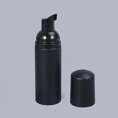 Set de botella de bomba de espuma negra de 50 ml y 32 mm Dispensador de jabón espumoso para gel de ducha y limpiador facial