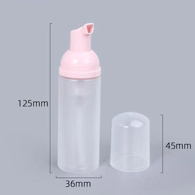 Set de botella de bomba de espuma negra de 50 ml y 32 mm Dispensador de jabón espumoso para gel de ducha y limpiador facial