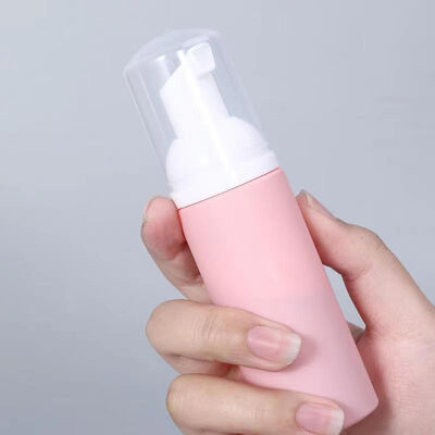 Set de botella de bomba de espuma negra de 50 ml y 32 mm Dispensador de jabón espumoso para gel de ducha y limpiador facial