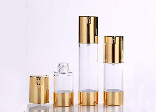 15 ml 30 ml 50 ml bomba de plástico sin aire vacío botella cosmética a prueba de fugas con distribución controlada embalaje de loción de crema