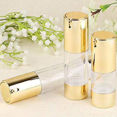 15 ml 30 ml 50 ml bomba de plástico sin aire vacío botella cosmética a prueba de fugas con distribución controlada embalaje de loción de crema