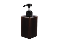 Capacidad grande cosmética cuadrada de la botella 450ml de Brown PETG reutilizable