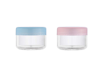 Tarro poner crema plástico conveniente del viaje de los contenedores vacíos portátiles del maquillaje
