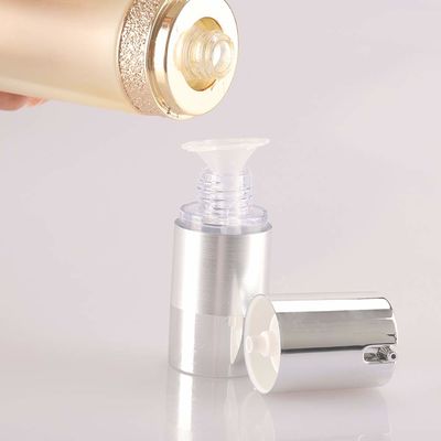 15 ml 30 ml 50 ml de plástico sin aire de la bomba de vacío botella cosmética a prueba de fugas controlada de la distribución de la crema de loción de embalaje