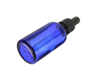 Botellas de aceite esencial vacías azules de 30 ml con el empaquetado conveniente del dropper de cristal