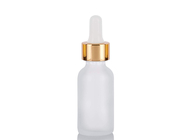 Botellas de cristal recargables del aceite esencial con el metal del oro y el dropper del vidrio