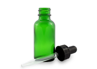 Embalaje conveniente vacío de las botellas de aceite esencial del dropper de cristal negro