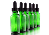 Embalaje conveniente vacío de las botellas de aceite esencial del dropper de cristal negro