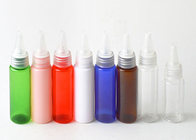 Botellas de agua plásticas coloridas, botellas plásticas de los PP 30ml del ANIMAL DOMÉSTICO pequeñas con las tapas
