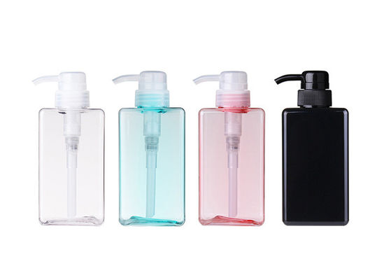 250-500ml PETG Cosmetic Bottle for Lotion, Foundation & Face Cream, Clear/White/Green/Pink/Blue