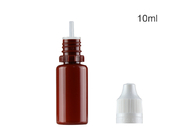 La botella de aceite plástica del humo, 10ml vacia colores modificados para requisitos particulares botella del animal doméstico con el casquillo