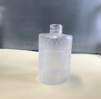 Botella de vidrio helada satén de la bomba del dispensador del metal 250ml recargable