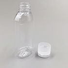 Botella plana oval plástica modificada para requisitos particulares del apretón del desinfectante de la mano del ANIMAL DOMÉSTICO con Flip Top Cap 60ml