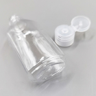 Botella plana oval plástica modificada para requisitos particulares del apretón del desinfectante de la mano del ANIMAL DOMÉSTICO con Flip Top Cap 60ml