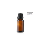 Botella vacía de Amber Cosmetic Essential Oil Glass con el casquillo evidente del pisón