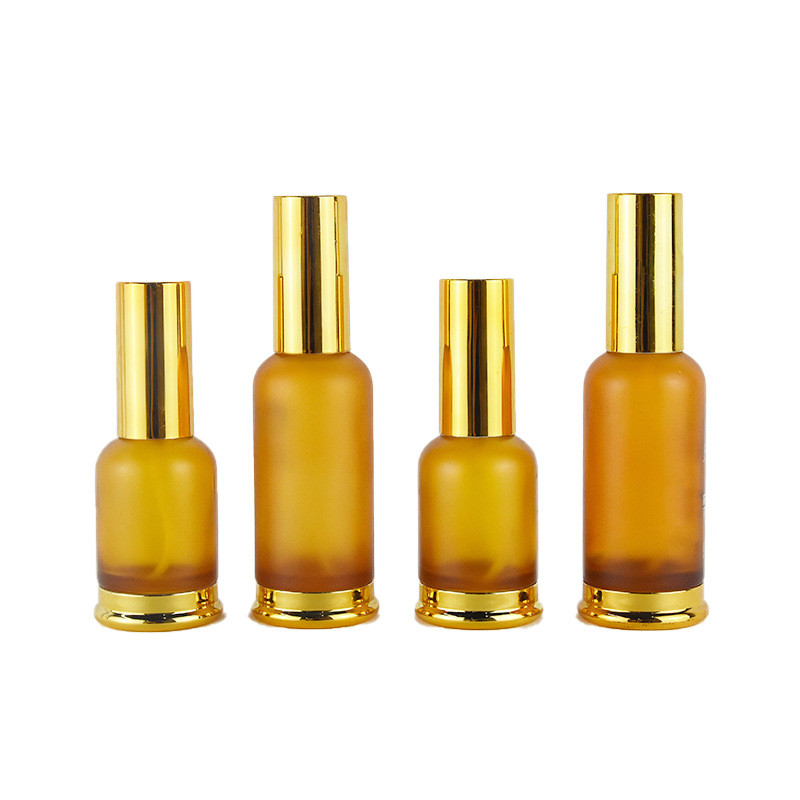 20g / 30g / 50g botella de vidrio de aceite esencial cosmético suave / congelado / pintado con spray logotipo personalizado