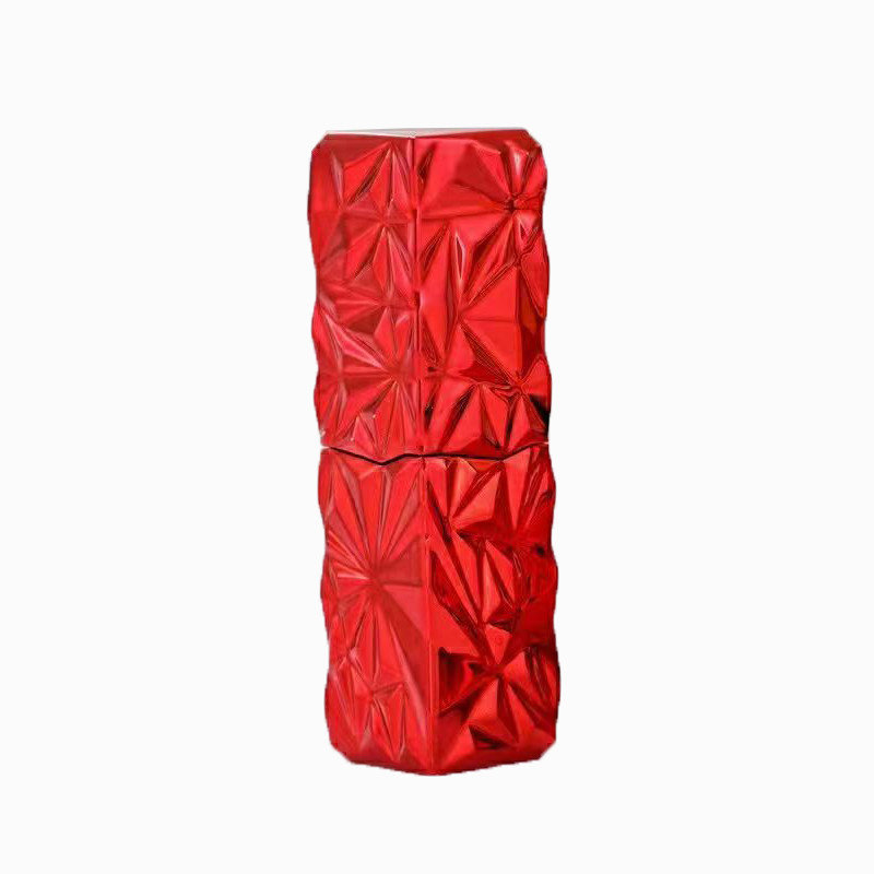 Lápiz labial exterior negro interior tubos de plata rellenables tubos de bálsamo labial porta tubos de brillo labial para recipientes