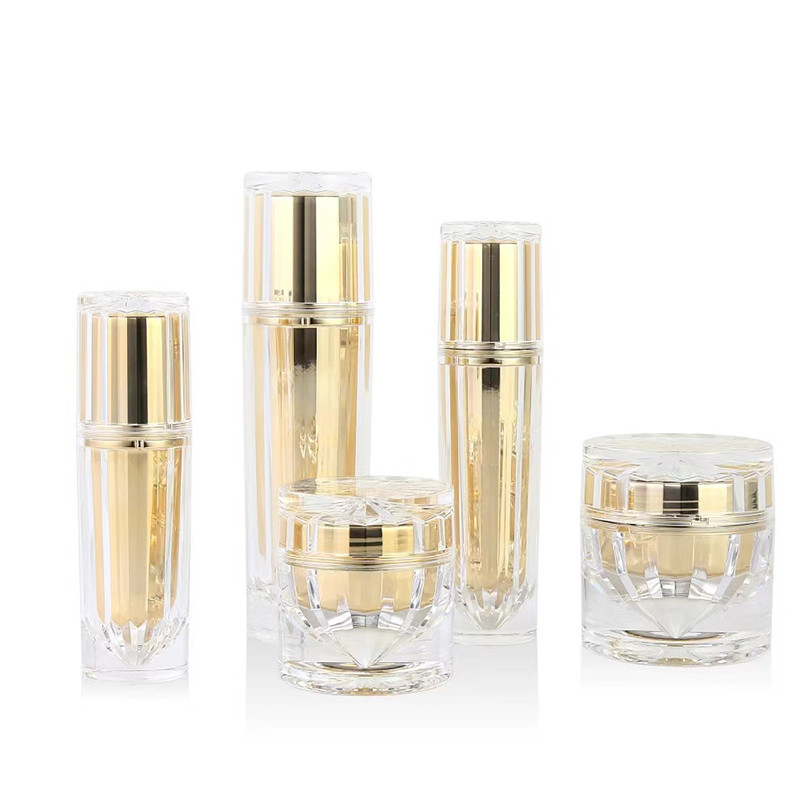 30 ml 50 ml 100 ml Oro Rosa Acrílico Embalaje Cosmético Botellas Jar de Crema