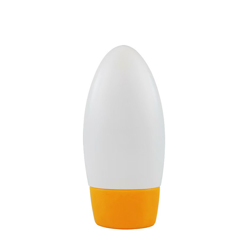 Impresión personalizada proporcionada gratuitamente 30 ml 50 ml de protector solar base de suero loción botella de plástico prensable invertida