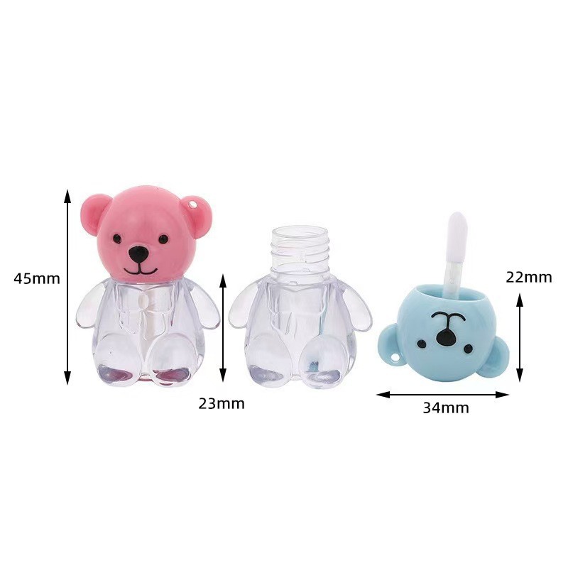 4ml tubo de lápiz labial embalaje de compresión personalizada caja de lápiz labial brillo de labio pantalla de lápiz labial soporte con cápsula