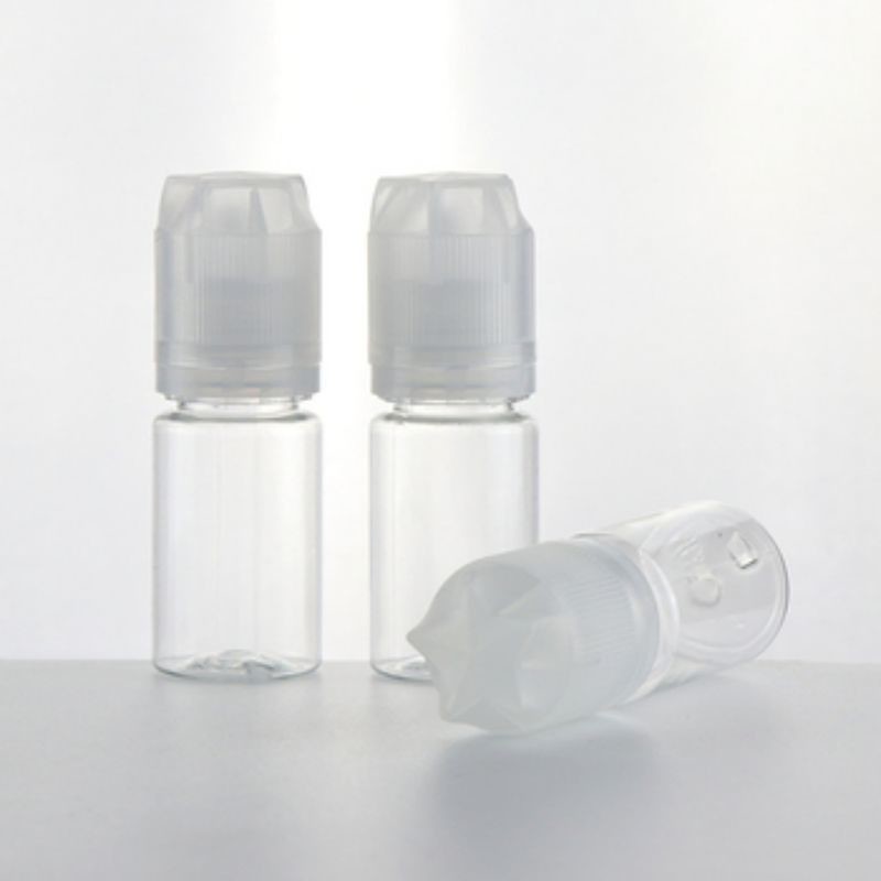 botella de aceite de humo negro de uso plástico