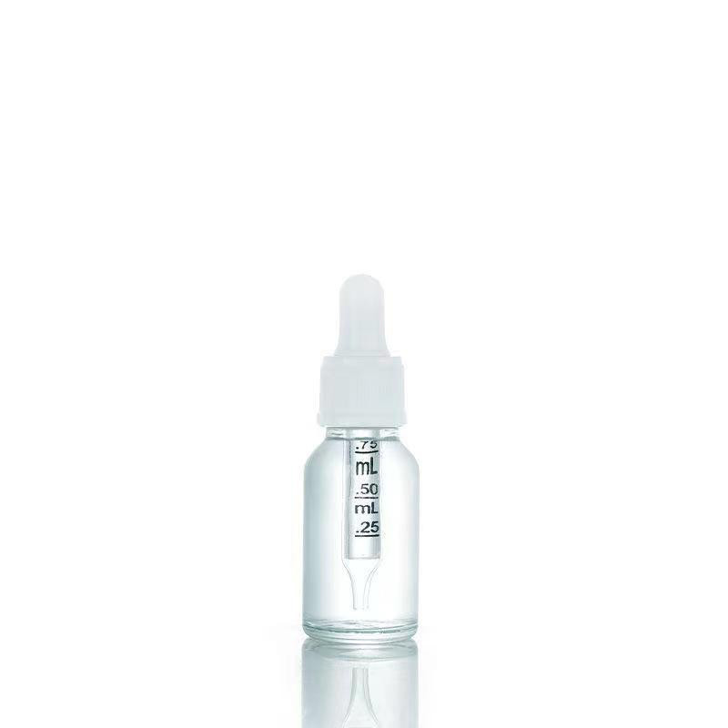 Botella de plástico de 18 mm y botella de vidrio de aceite de ámbar de aceite esencial de 10 ml para viajes o hogar