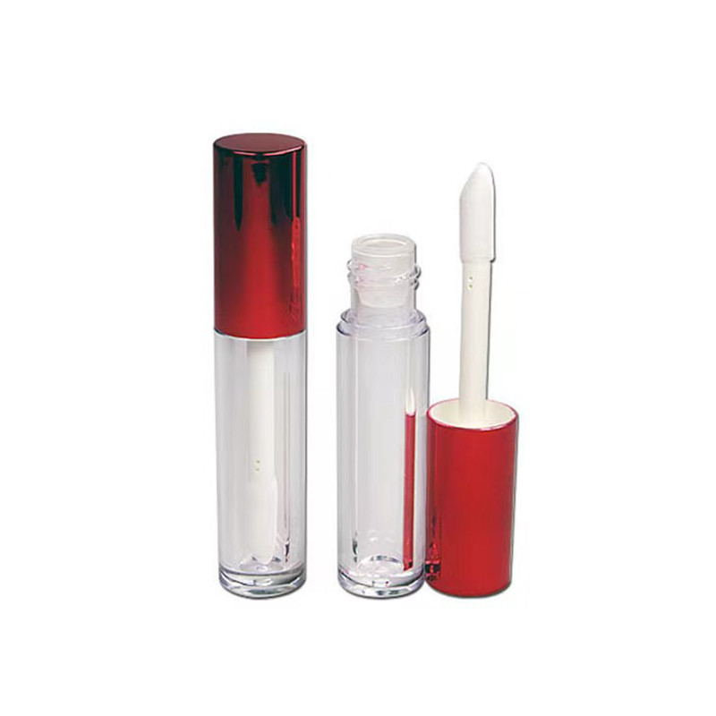 Embalaje de maquillaje Conviente y botella de plástico Brillo labial con función giratoria
