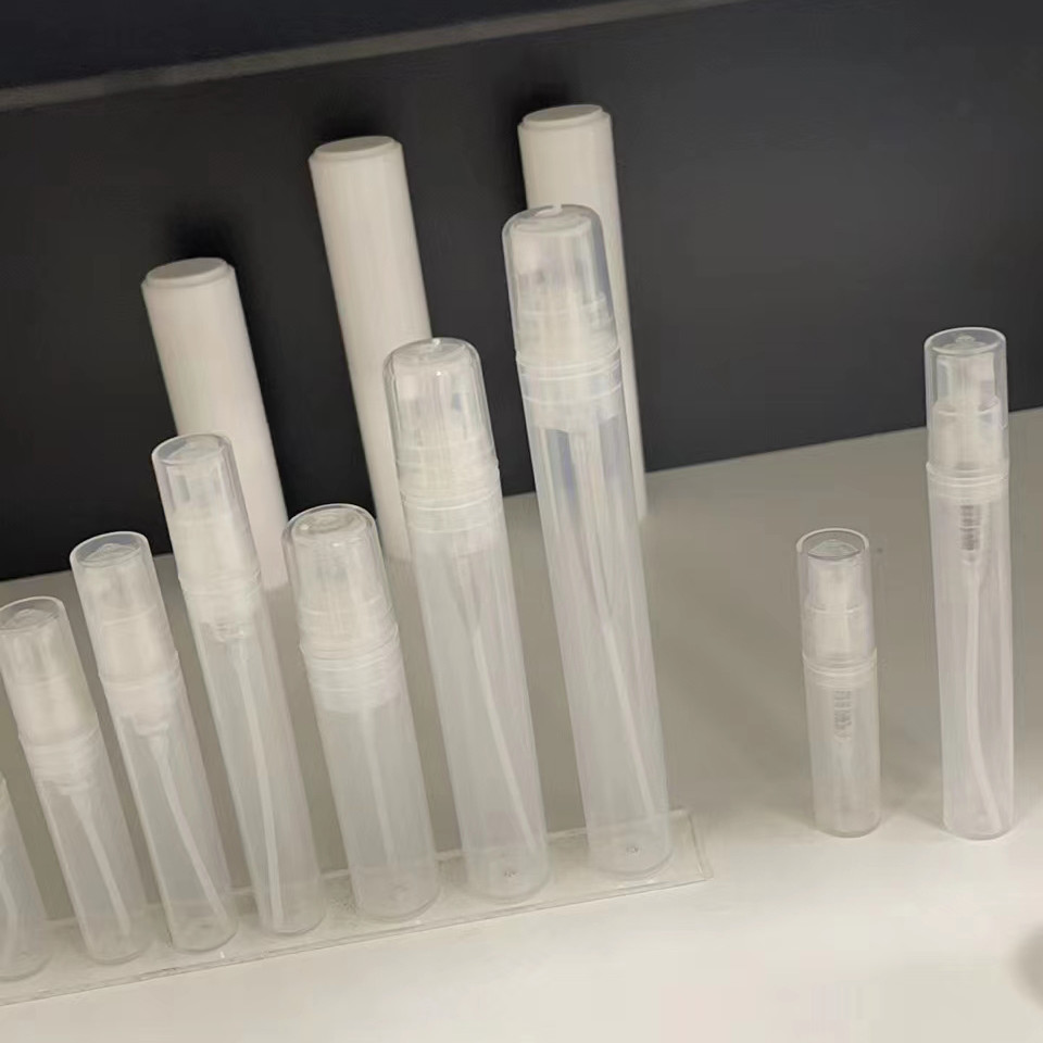 2 ml 3 ml 5 ml Botella de perfume de plástico de forma redonda en PP