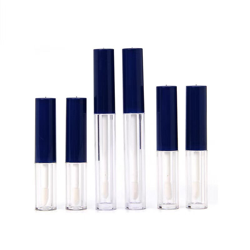 5G Paquete cosmético de paja de trigo Tubos de lápiz labial con tapa blanca suave