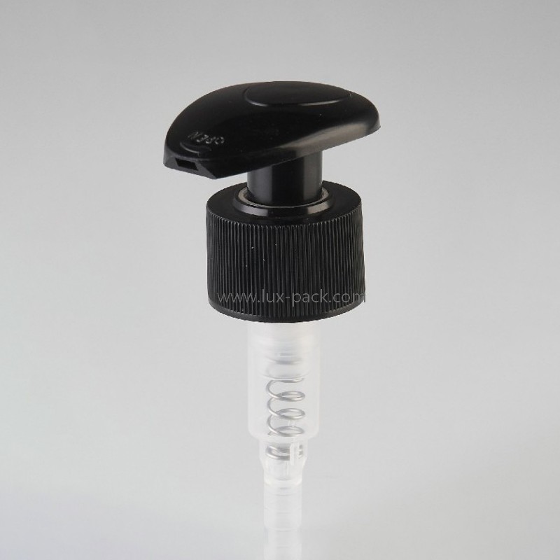 Dispensador de líquido de color personalizado de 24 mm y 28 mm, bomba de loción izquierda-derecha para botella de champú