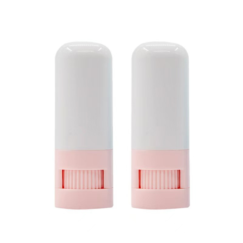 10g de botella de blush vacío, deodorante, bálsamo, top rotativo, envasado de plástico y cosmético, reutilizable