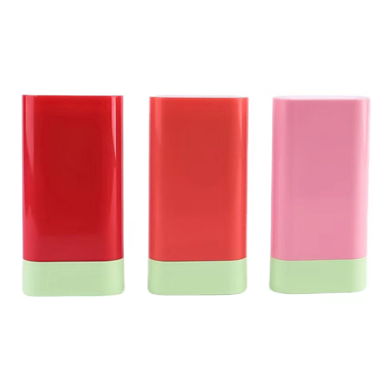 Personalizado de alta calidad 10g de botella de blush vacío de desodorante de bálsamo Top rotation cosmético plástico de embalaje contenedor reutilizable