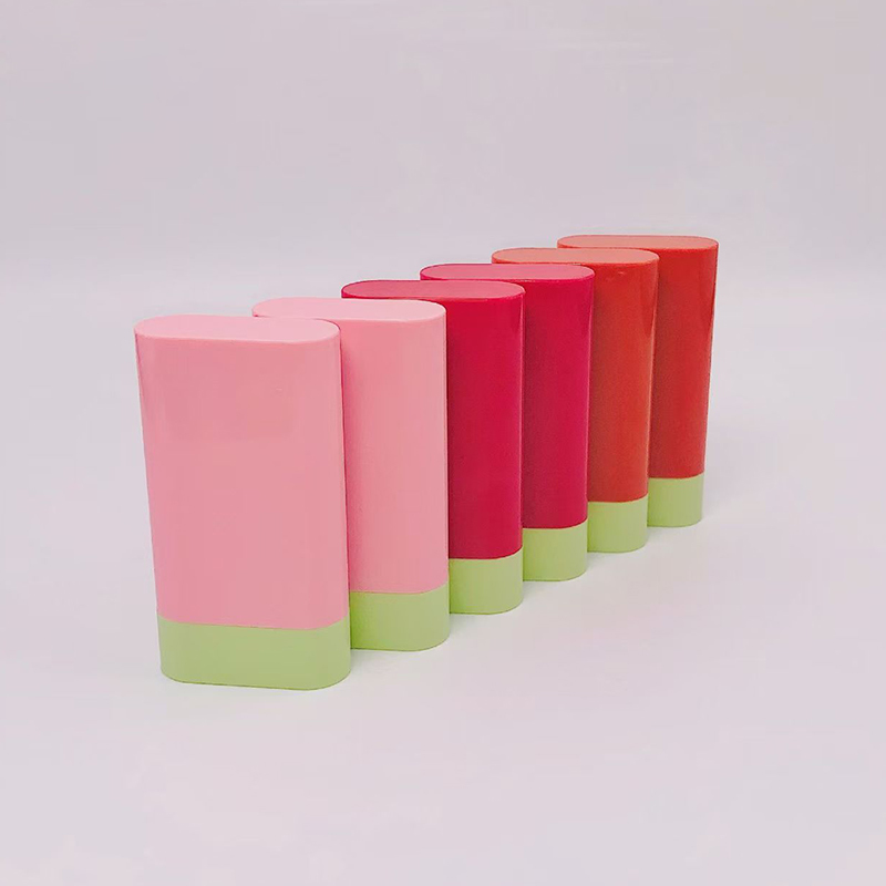Barra de desodorante vacía personalizada de 20 g con base giratoria y resorte, botella de bálsamo, tubo cosmético para colorete, envase de plástico reutilizable