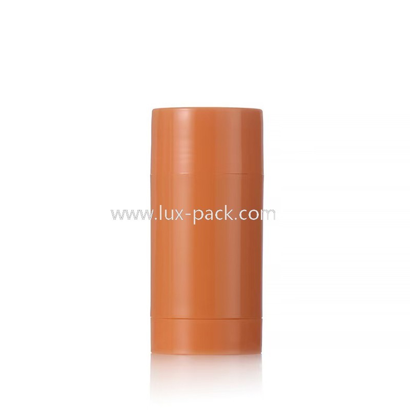 Barra de bálsamo desodorante de plástico con forma de cilindro colorido de 15 g, 30 g, 50 g, 75 g y 100 g. Acepta personalización.
