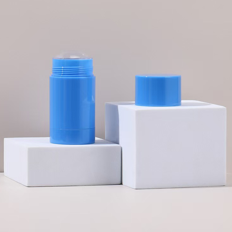 Nuevo aspecto 15g 30g 50g 75g 100g AS Plástico Forma Redonda Cuerpo Perfume Barra Desodorante Vacía