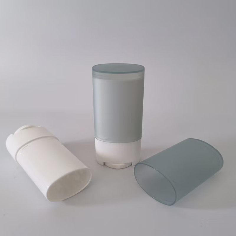 Deodorante Bálsamo Bastón de rotación superior Contenedor de embalaje de plástico cosmético reutilizable