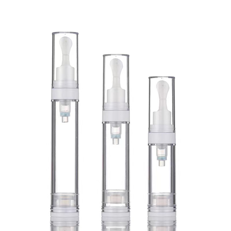 5 ml 10 ml 15 ml tubo de plástico sin aire con masaje en rodillos Emulsión Esencia Aceites Crema para ojos Cuidado de la piel Botella de vacío