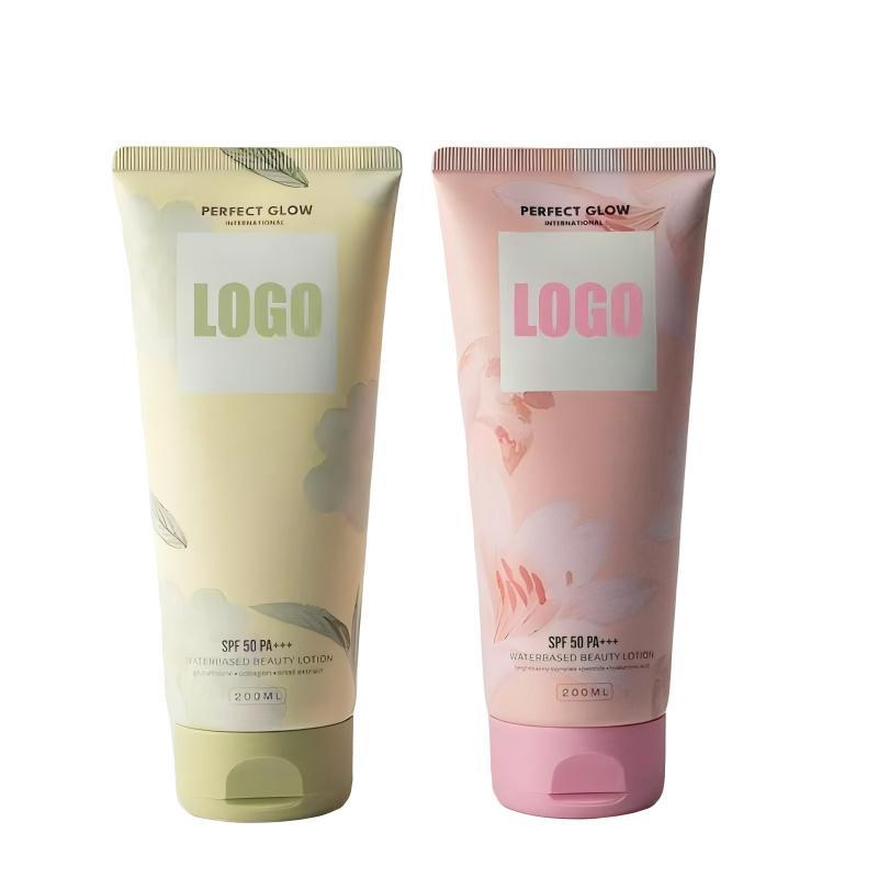 50ml 100ml 150ml Plastic Flat Tube Cosmetic Use Empty Packaging Hand Cream Face Cream Skincare Serum Screw Cap