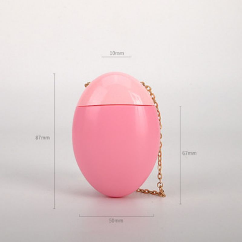 50 ml de protector solar personalizado de estilo huevo portátil Crema para manos BB Contenedor de crema con cadena de oro