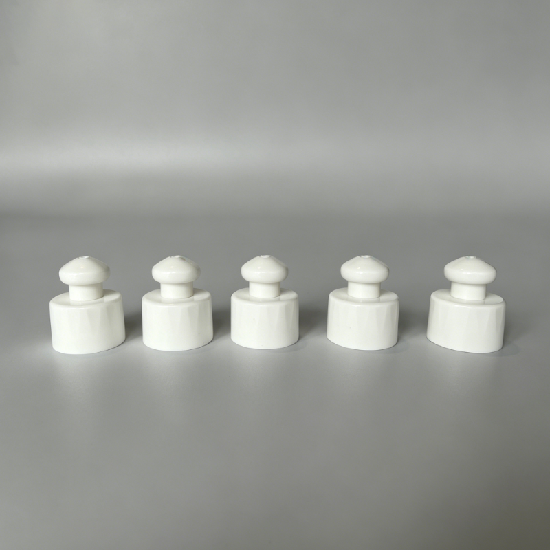 28mm Push Pull tapa de plástico para deportes para botellas tapas de distribución para botellas tapa de tornillo plástico