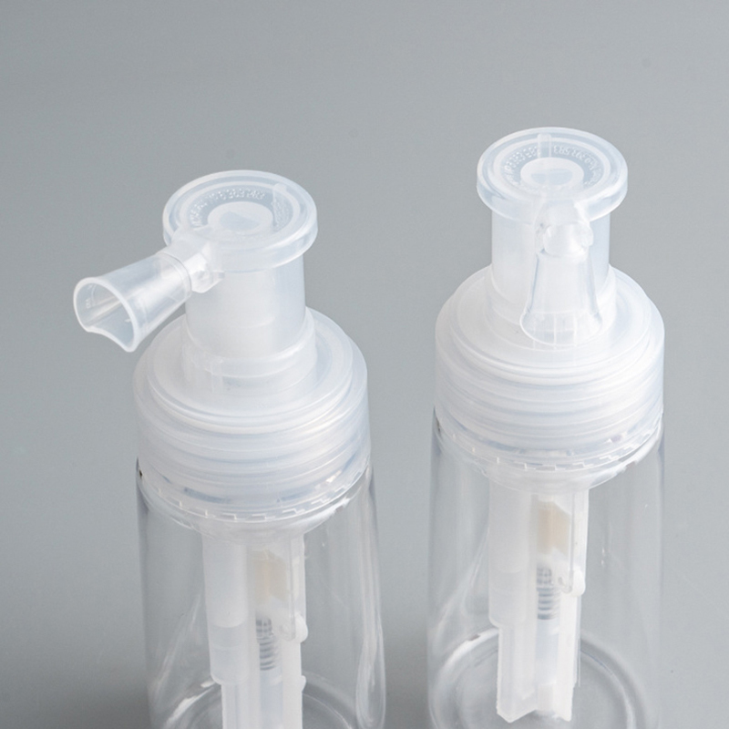 Botella pulverizadora de polvo transparente de 35gr, dispensador de bomba de polvo a presión de plástico vacío para limpieza en seco del cabello