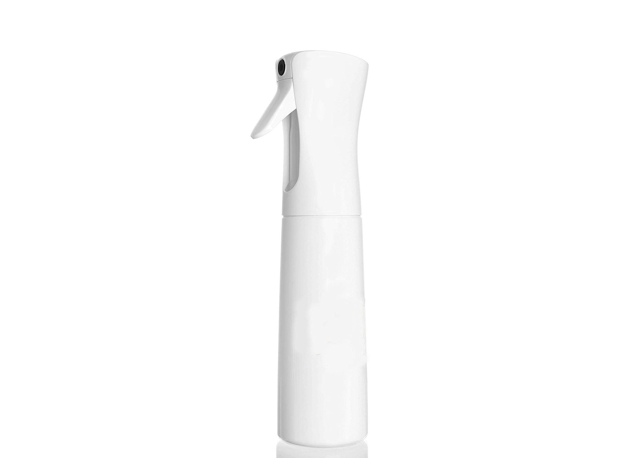El espray cosmético blanco embotella uso de los productos de belleza de la botella de las prensas de la mano