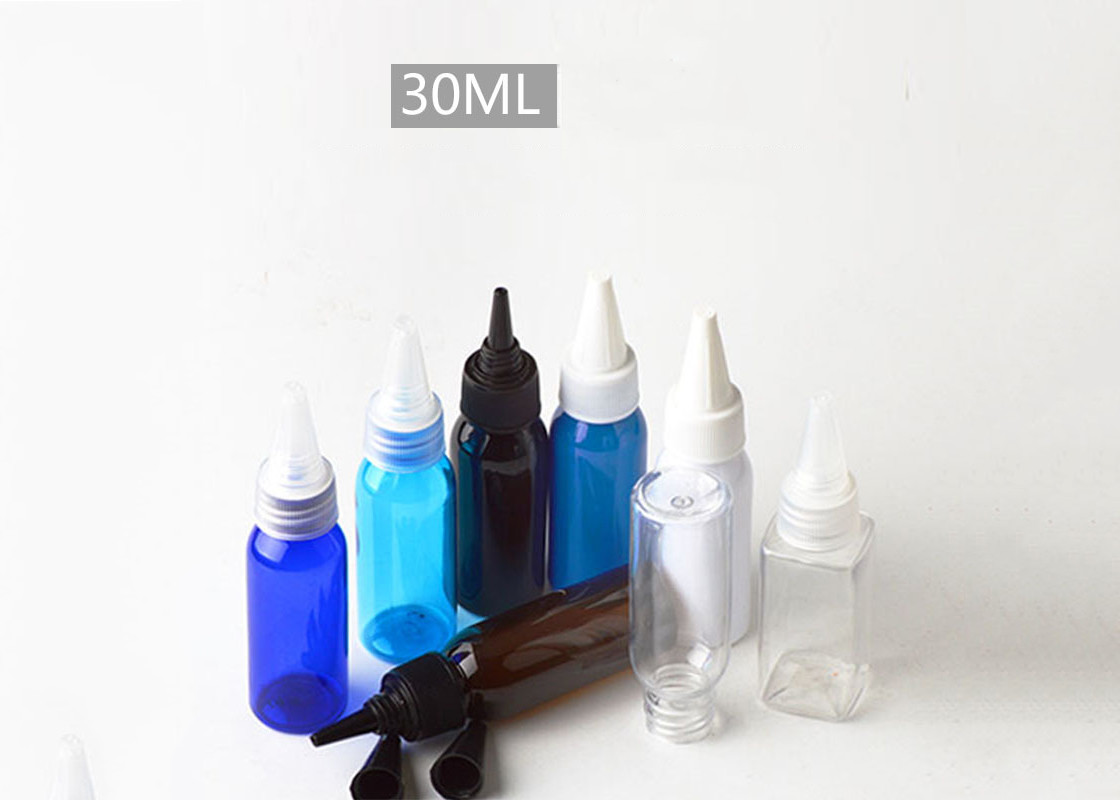 El ANIMAL DOMÉSTICO plástico vacío durable embotella el embalaje cosmético con la cubierta de la boca de la aguja