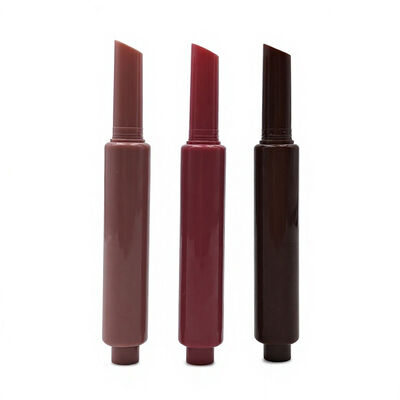 2.4g Presione el tubo de lápiz labial vacío Empuje hacia arriba Contenedor de plástico de bálsamo labial Color brillante tubo de embalaje de lápiz labial cosmético